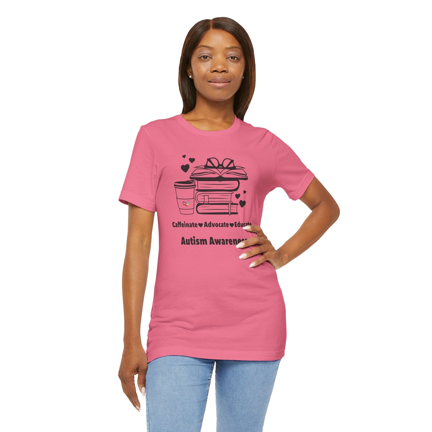 Caffeinate Advocate Educate Tee