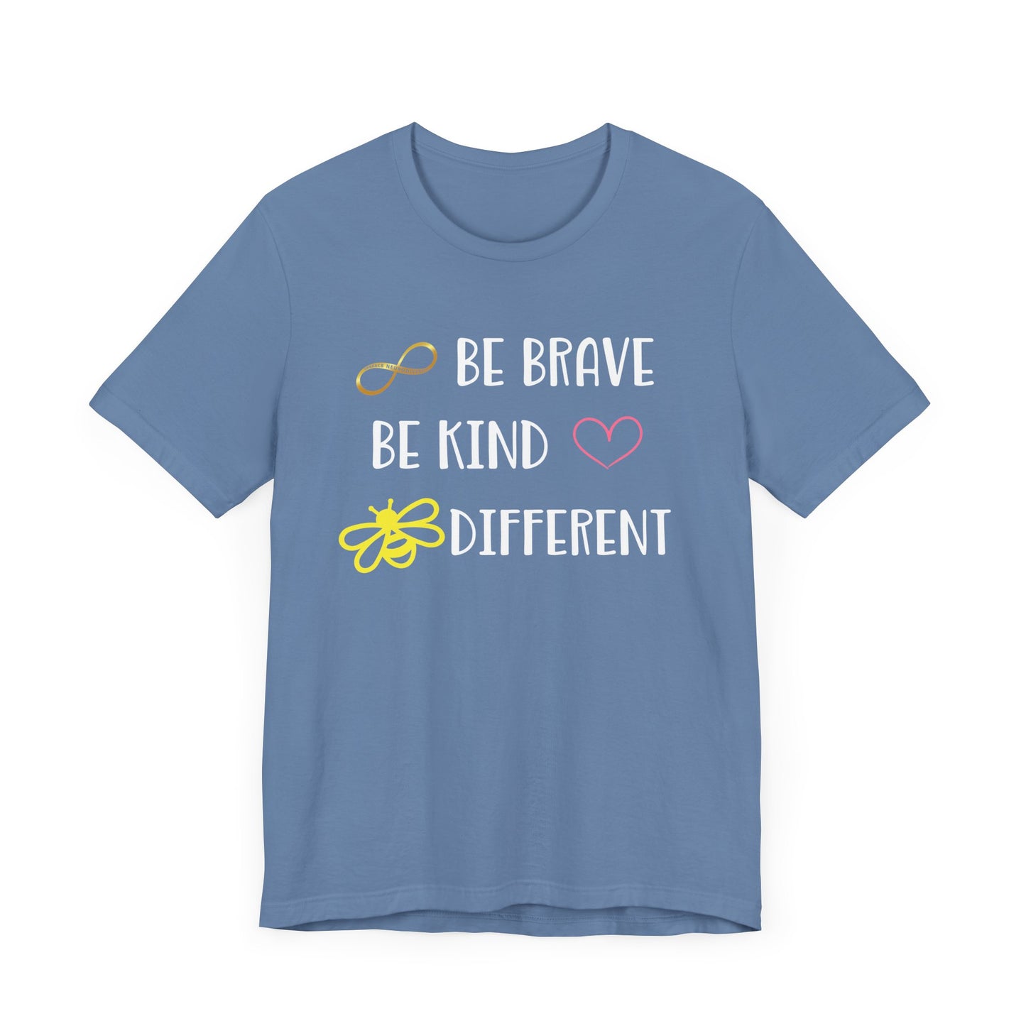 Positive Vibes Unisex Jersey Tee with Heart & Infinity Design