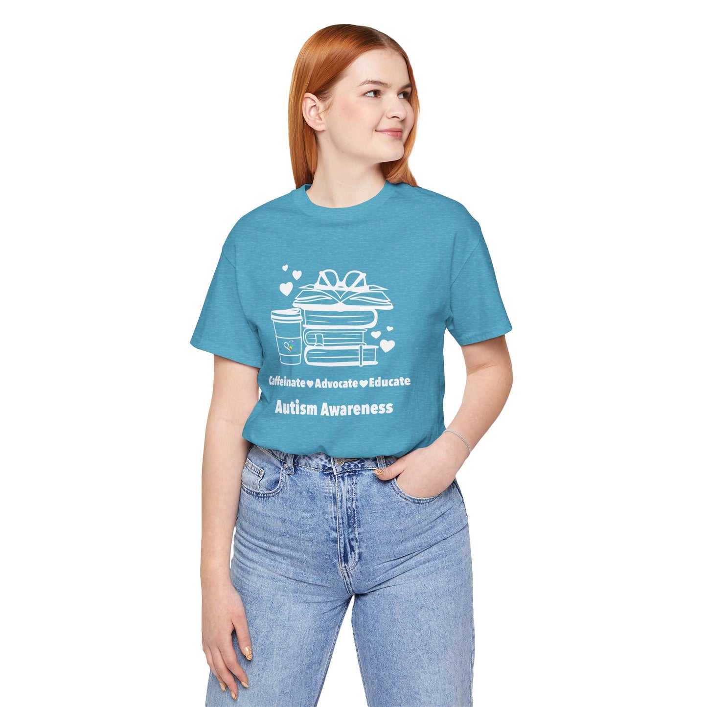 Caffeinate Advocate Educate Unisex Jersey Short Sleeve Tee