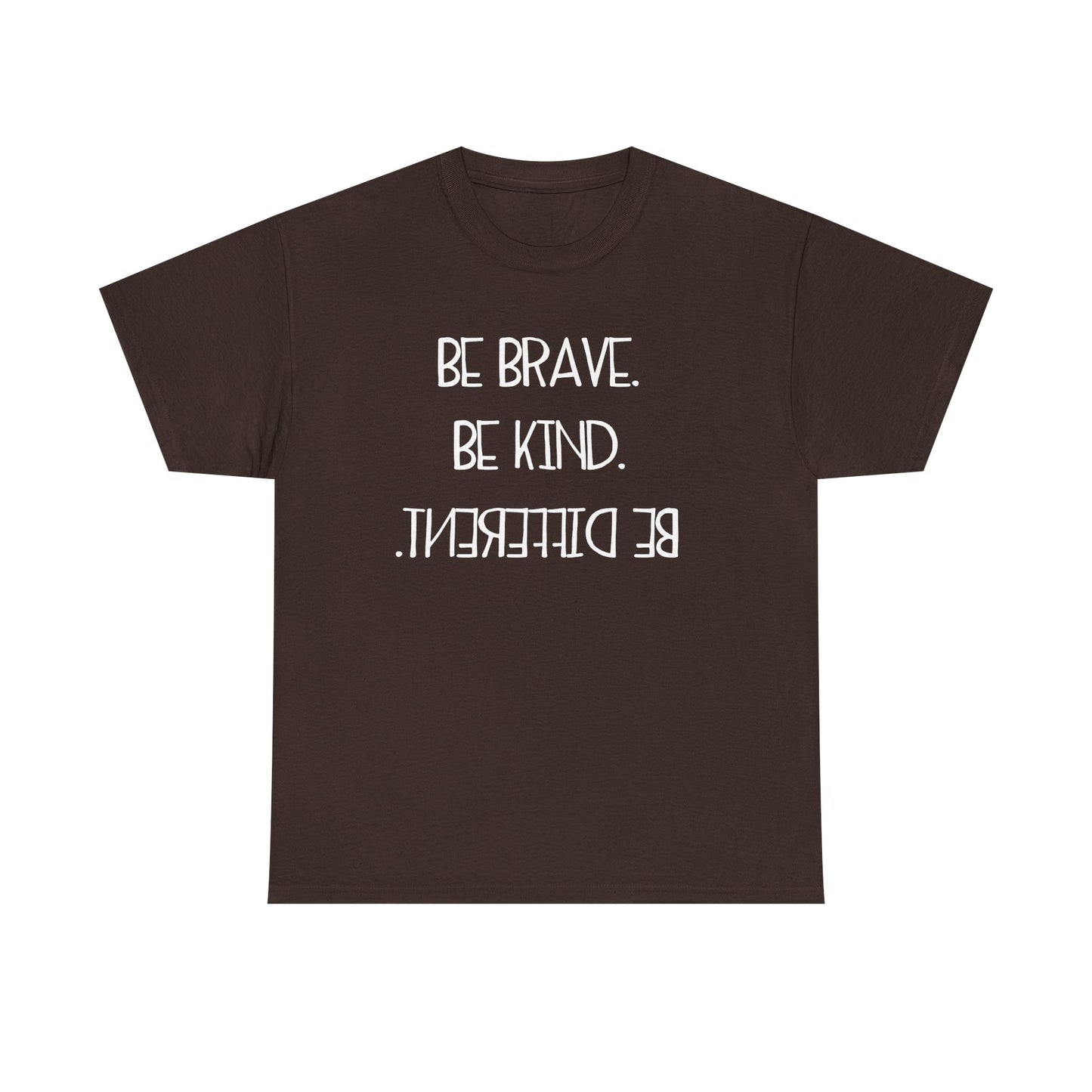 Inspirational Unisex Jersey Tee - "Be Brave, Be Kind, Be Different"