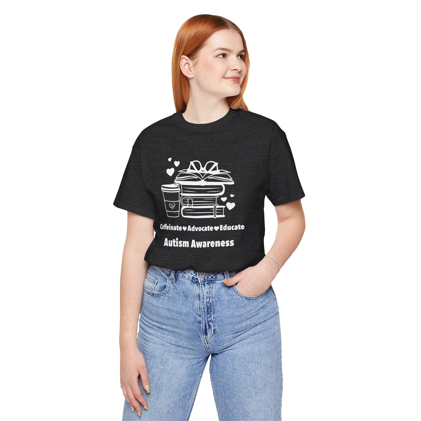 Caffeinate Advocate Educate Unisex Jersey Short Sleeve Tee