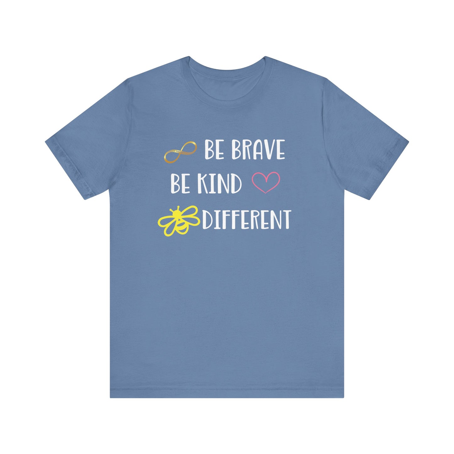 Positive Vibes Unisex Jersey Tee with Heart & Infinity Design