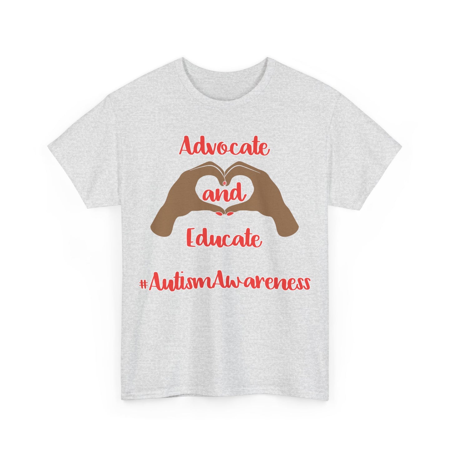 "Advocate and Educate" Unisex Heavy Cotton Tee