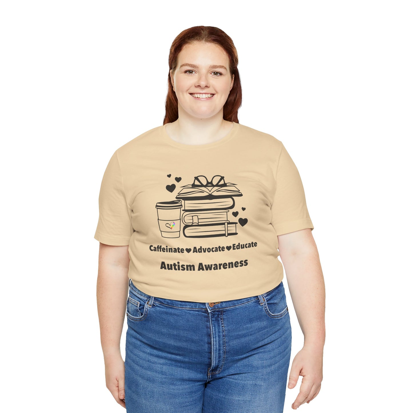 Caffeinate Advocate Educate Tee