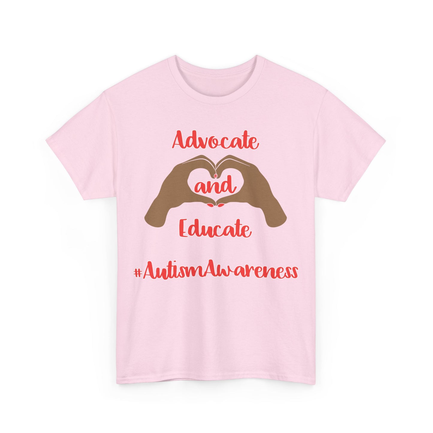 "Advocate and Educate" Unisex Heavy Cotton Tee