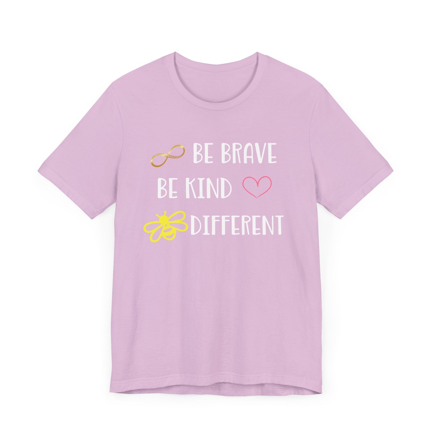 Positive Vibes Unisex Jersey Tee with Heart & Infinity Design