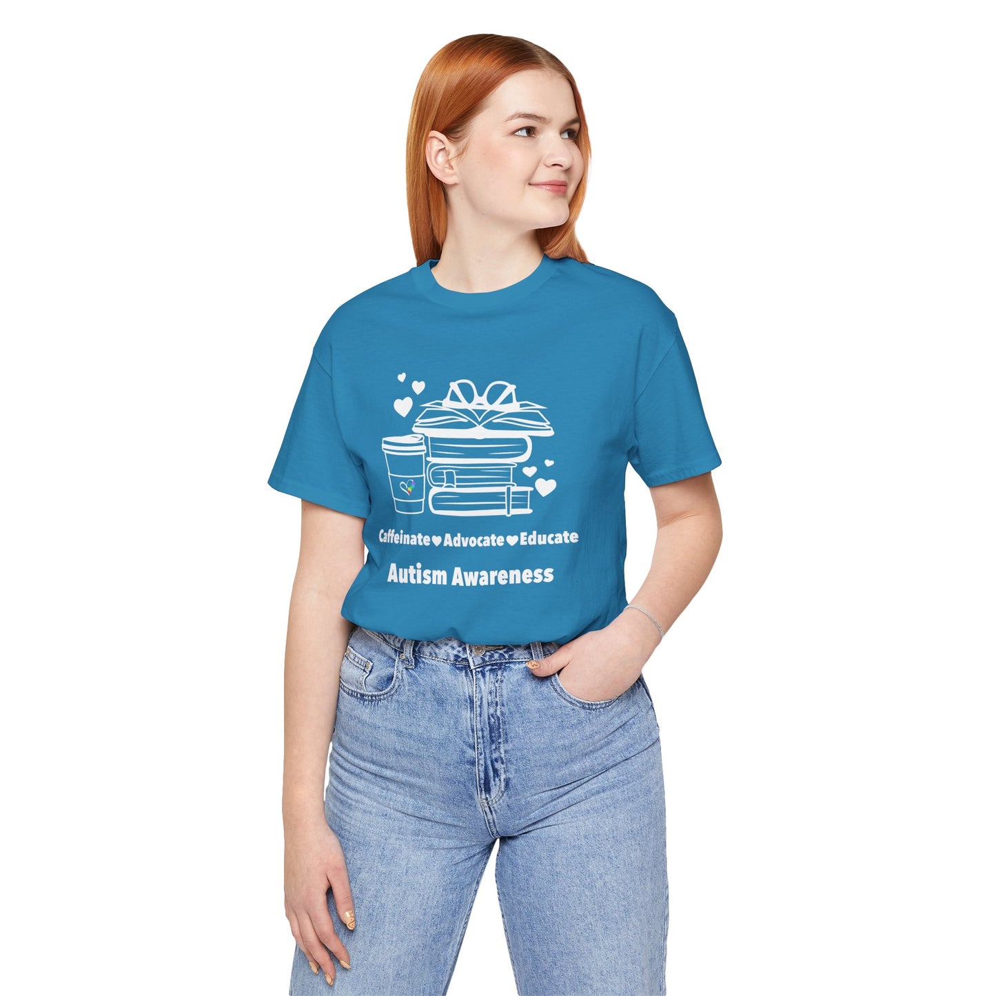 Caffeinate Advocate Educate Unisex Jersey Short Sleeve Tee