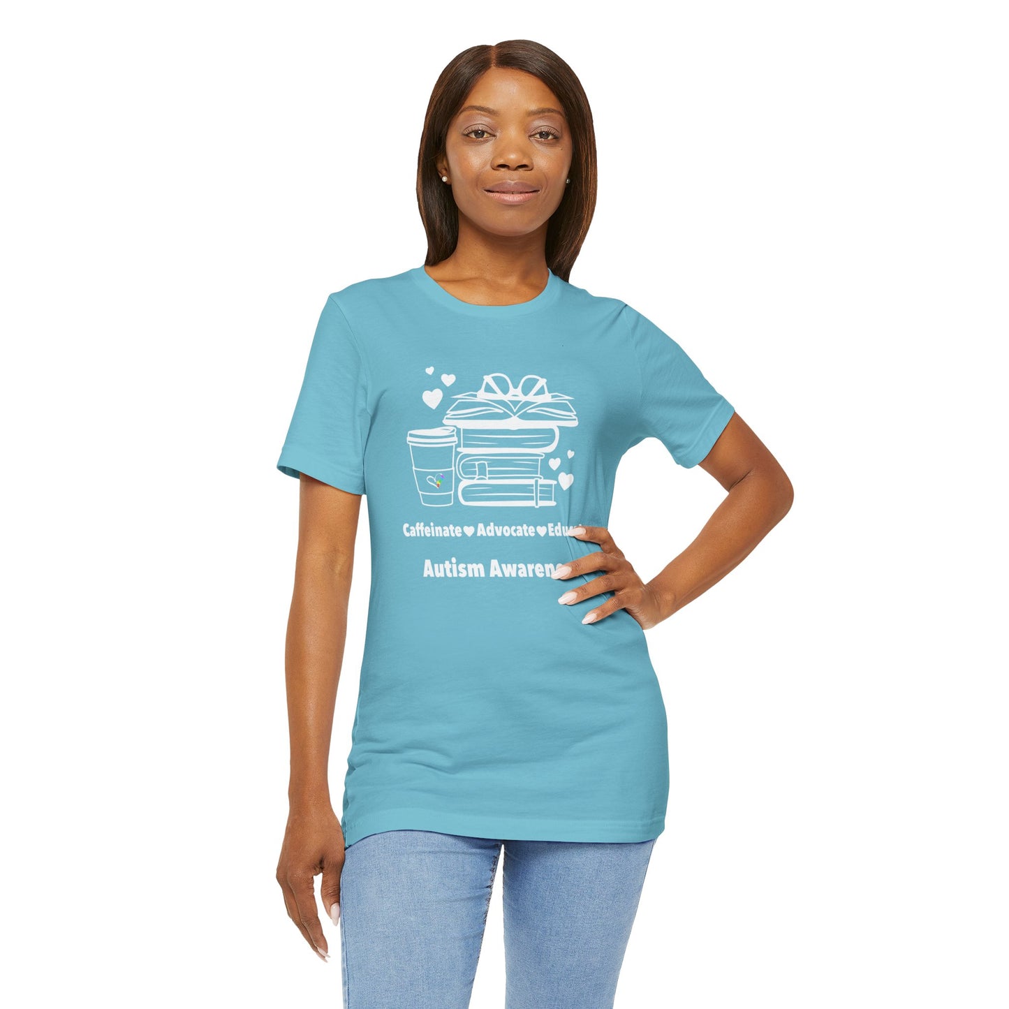 Caffeinate Advocate Educate Unisex Jersey Short Sleeve Tee