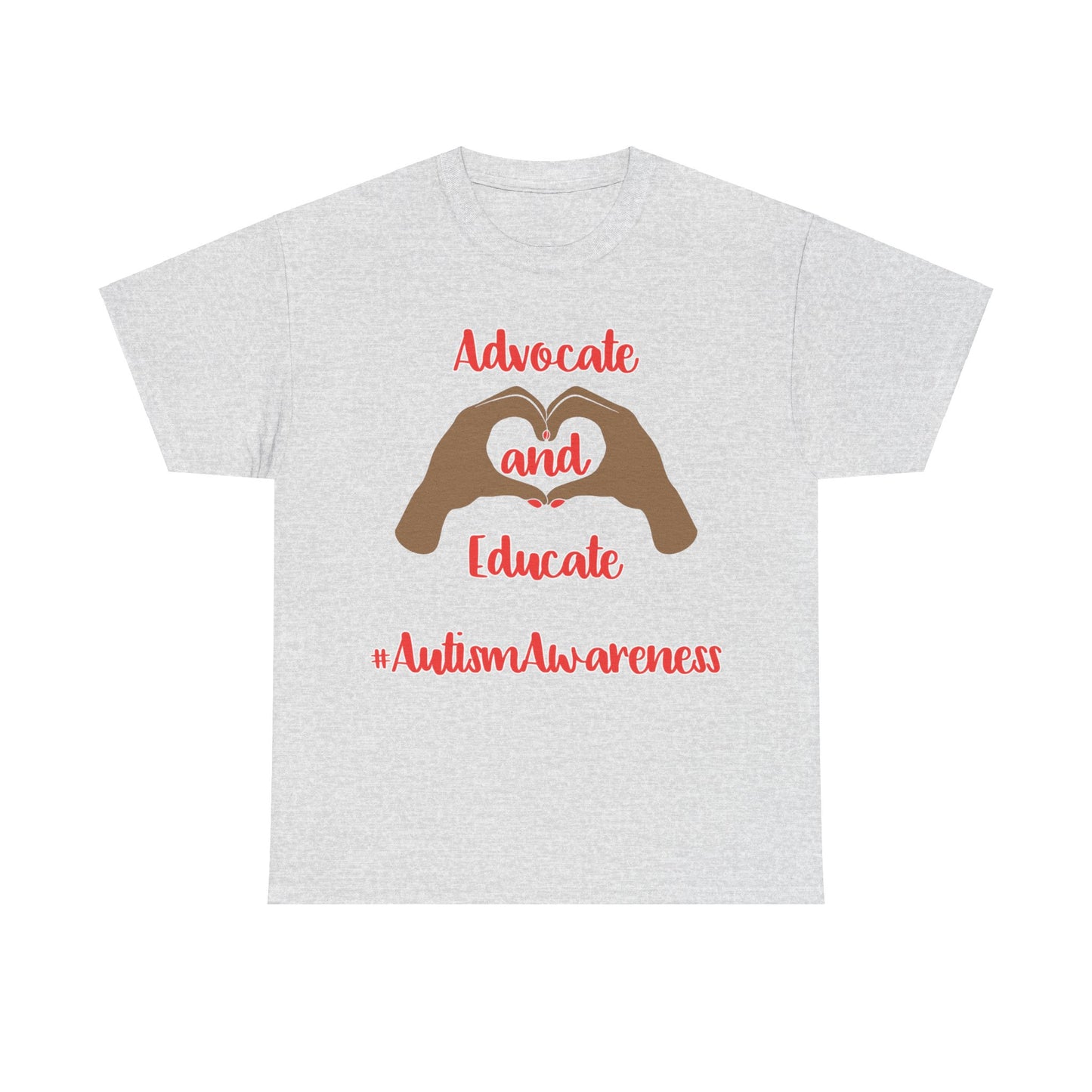 "Advocate and Educate" Unisex Heavy Cotton Tee