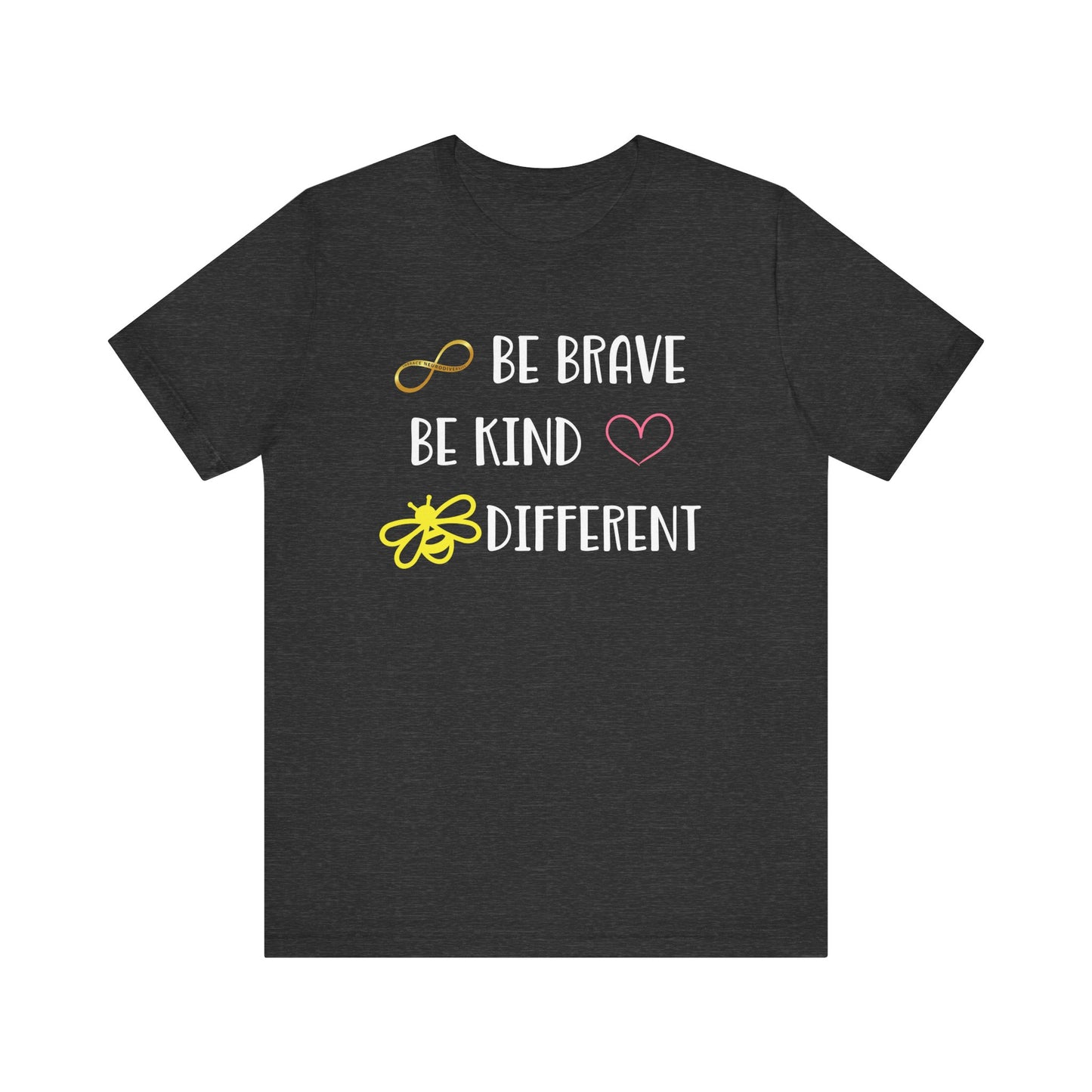 Positive Vibes Unisex Jersey Tee with Heart & Infinity Design